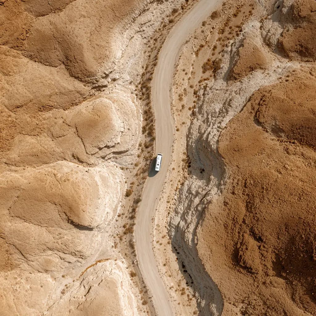 כביש מדברי מהאוויר